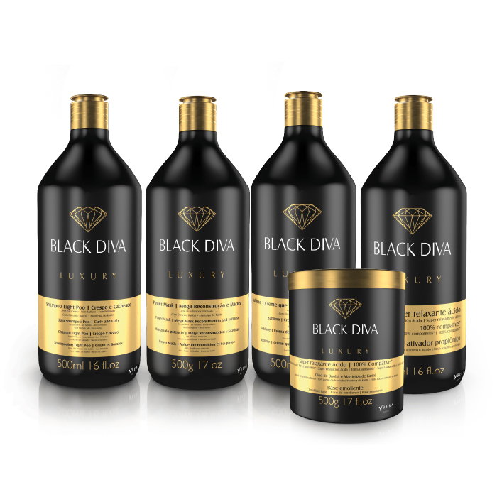 Kit profesional de alisado Black Diva Ybera Paris